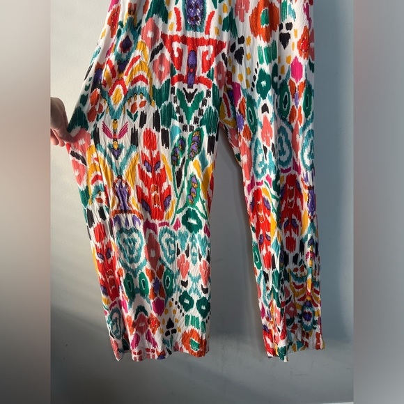 Christian Siriano Multicolor Open Back Wide Leg Women Jumpsuit, size L - Picture 4 of 10